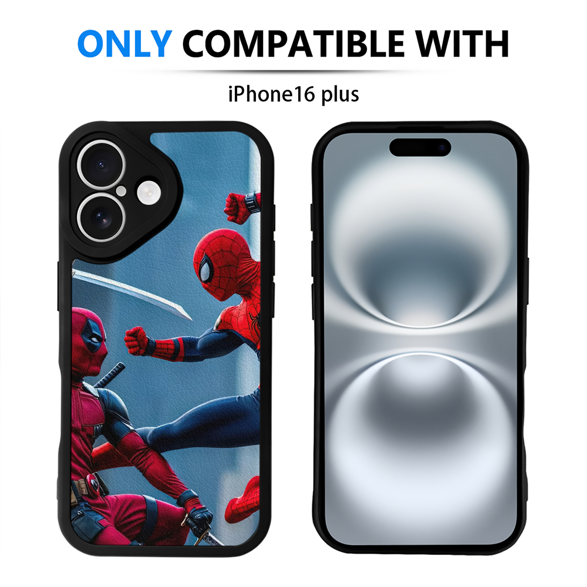 Spider Man スパイダーマン 【iPhone 16シリーズ対応】シリコンスマホケース（レザー調） 材質：シリコン